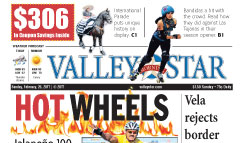 Valley Morning Star newspaper front page