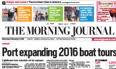 The Morning Journal newspaper front page