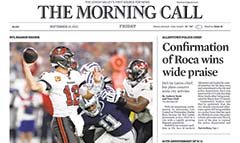 The Morning Call newspaper front page