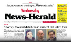 The News-Herald newspaper front page